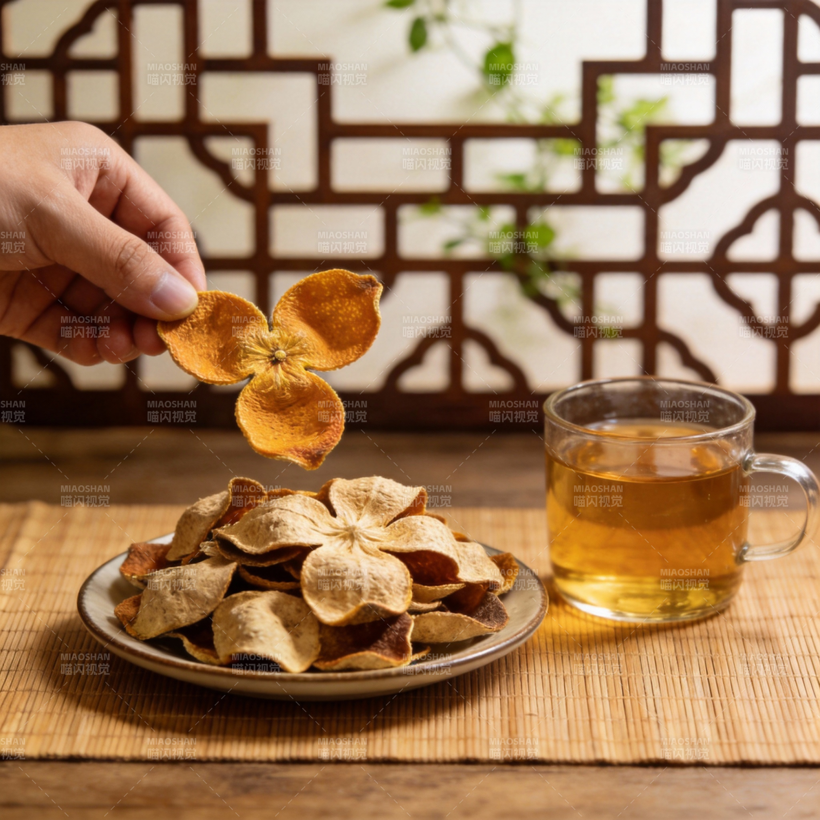陈皮茶香 悠然品茗图片