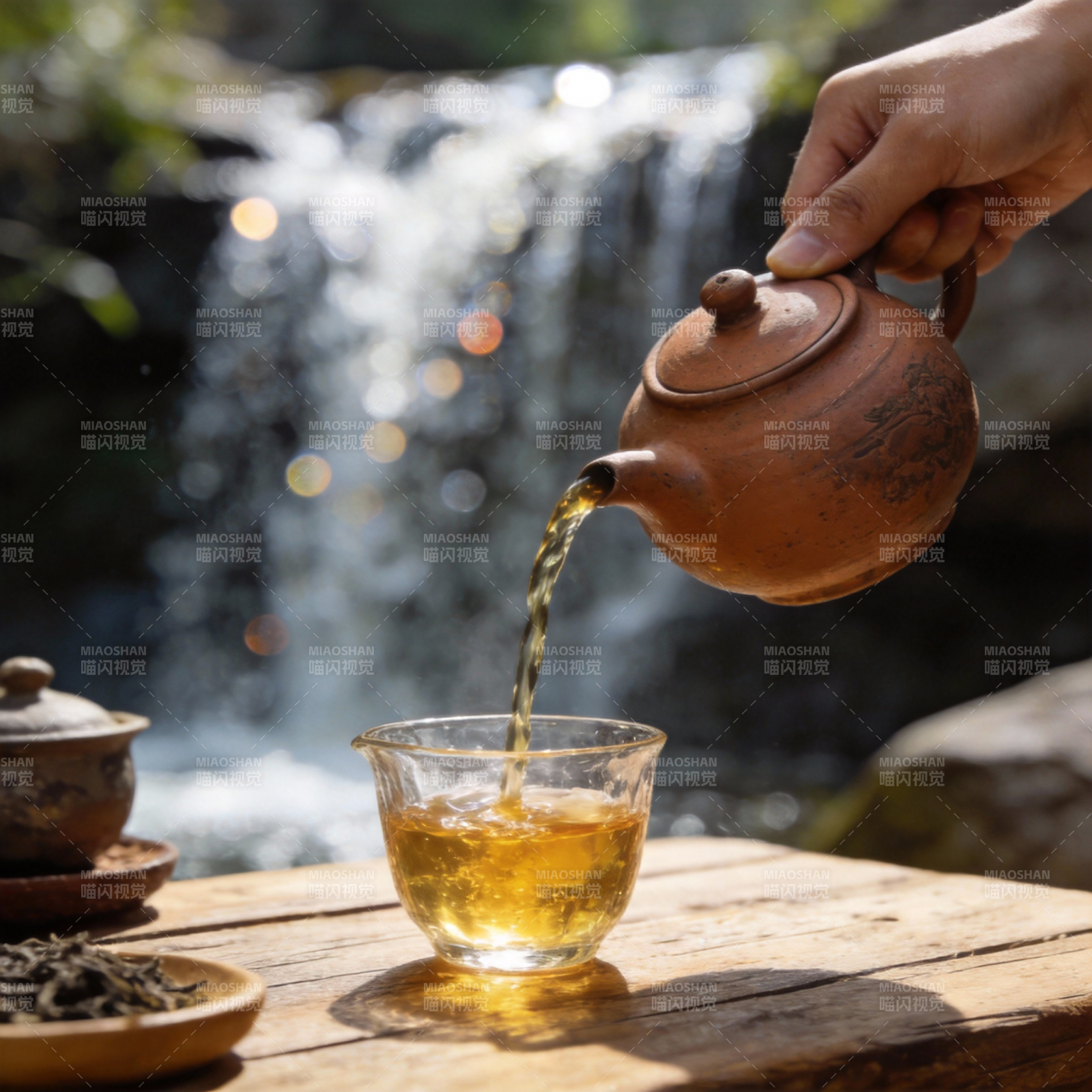 山泉煮茶 静享自然图片