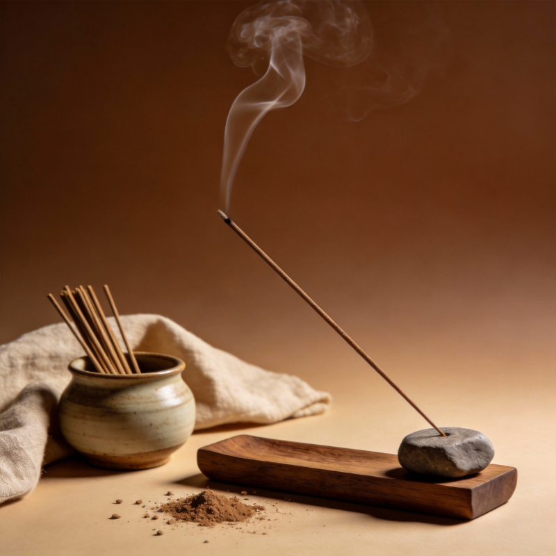 香烟袅袅 静谧时光图片