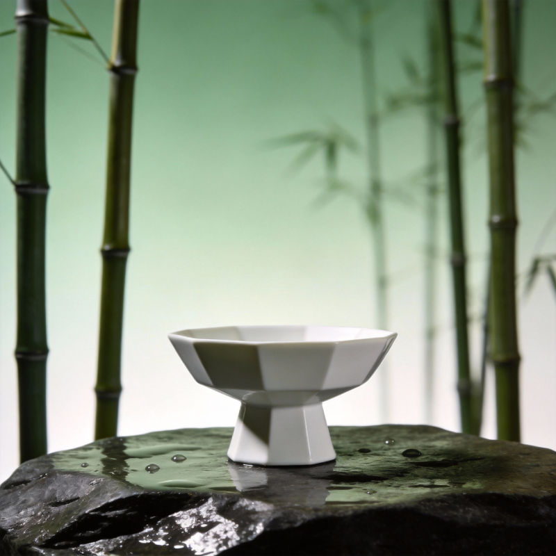 竹影禅意瓷碗图片