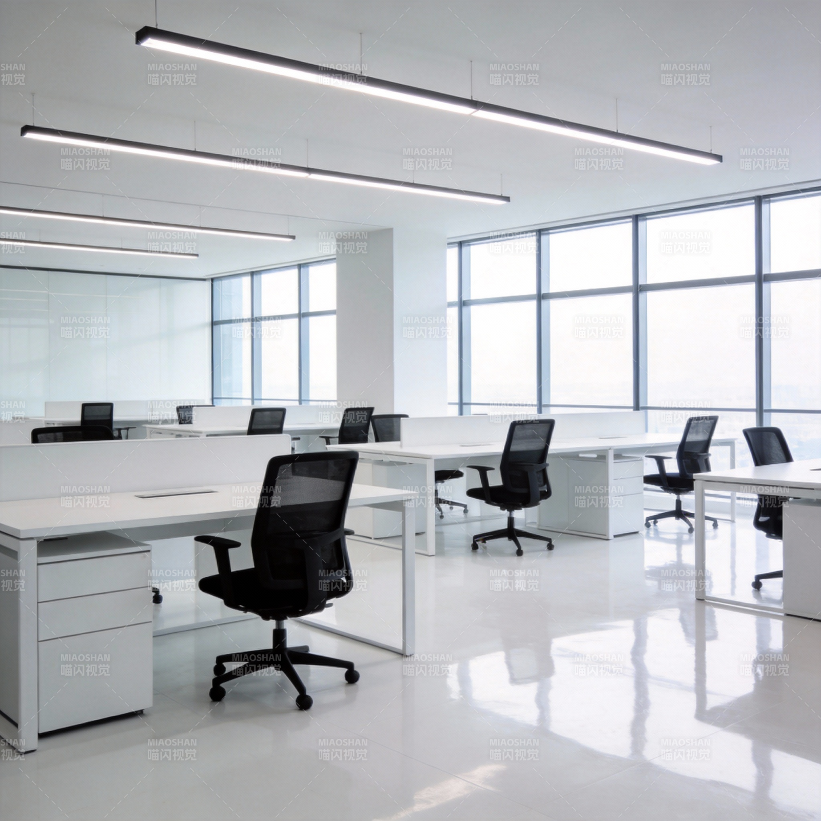 现代简约办公空间图片