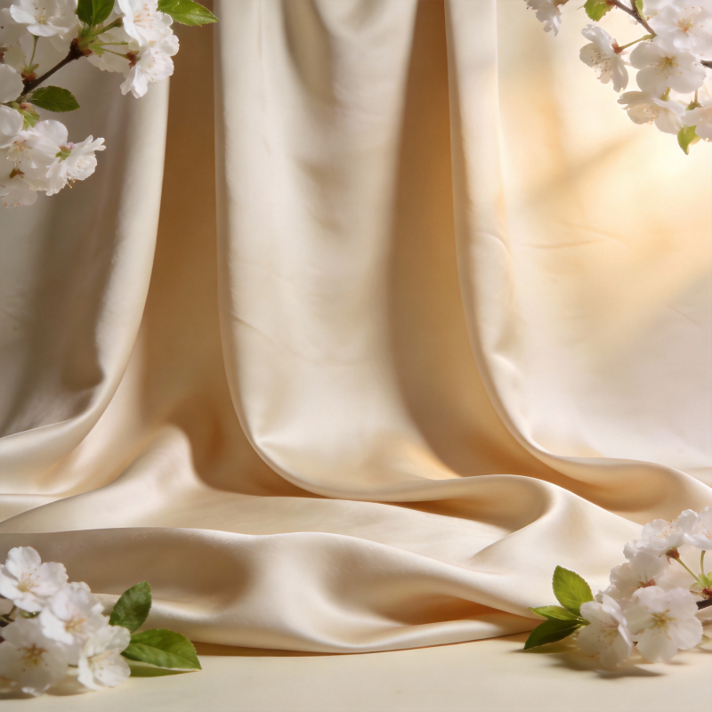 樱花与丝缎的柔美图片