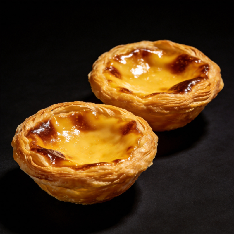 蛋挞金黄诱人图片
