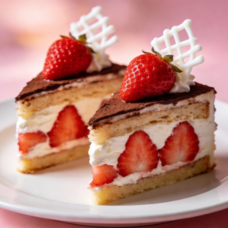 草莓奶油蛋糕图片