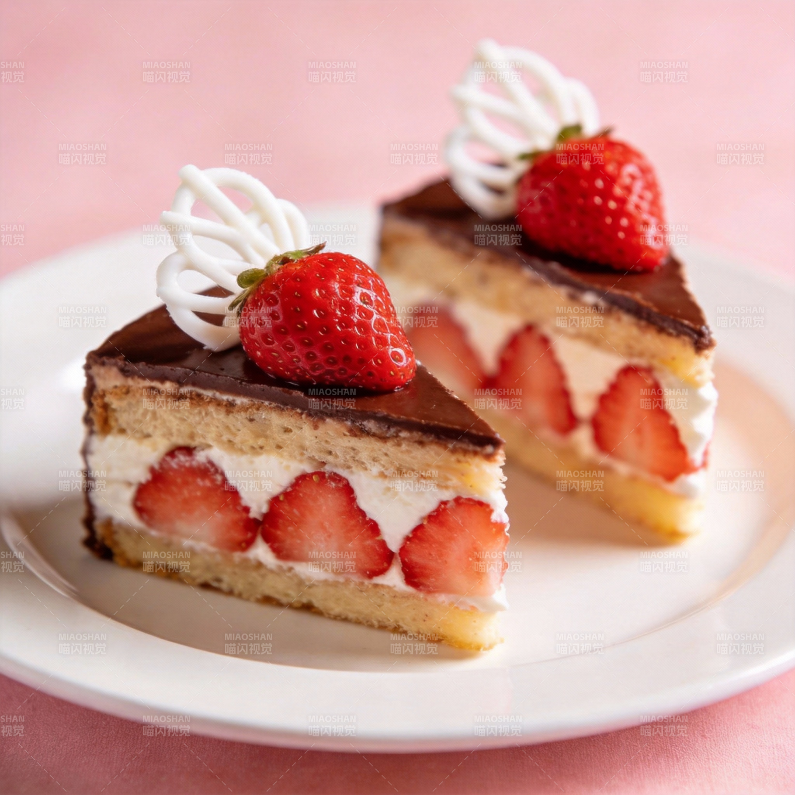 草莓巧克力蛋糕图片