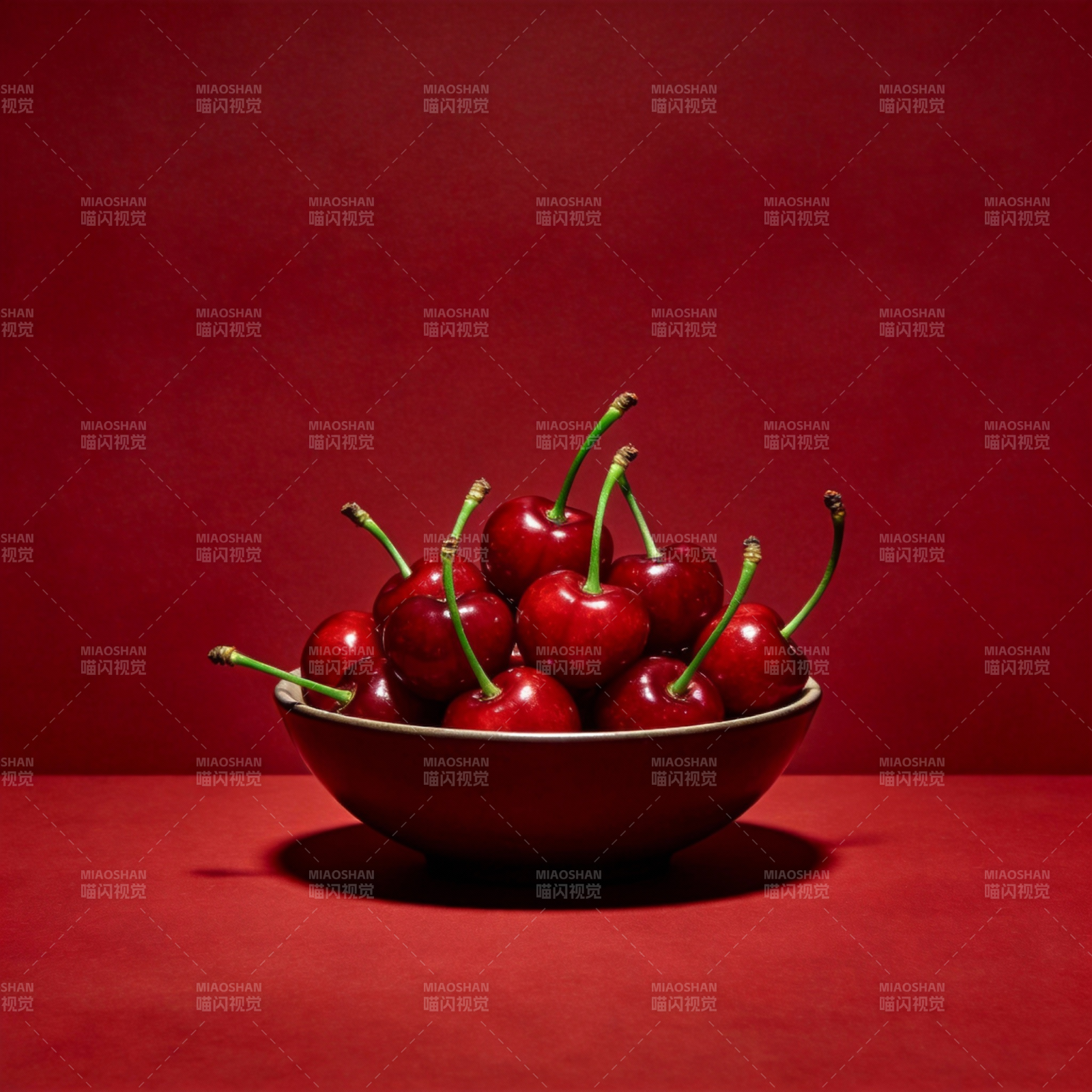 红樱桃静物图片