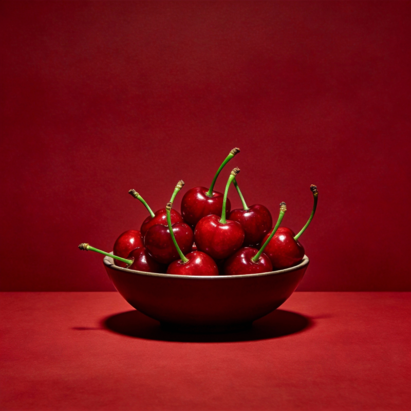 红樱桃静物图片