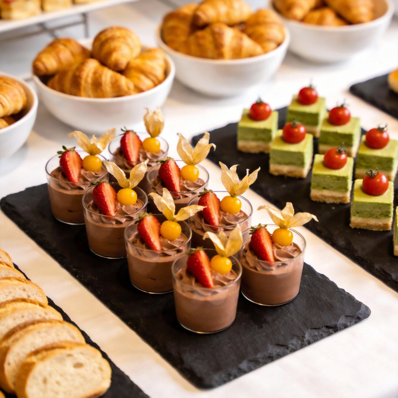 精致甜品盛宴图片