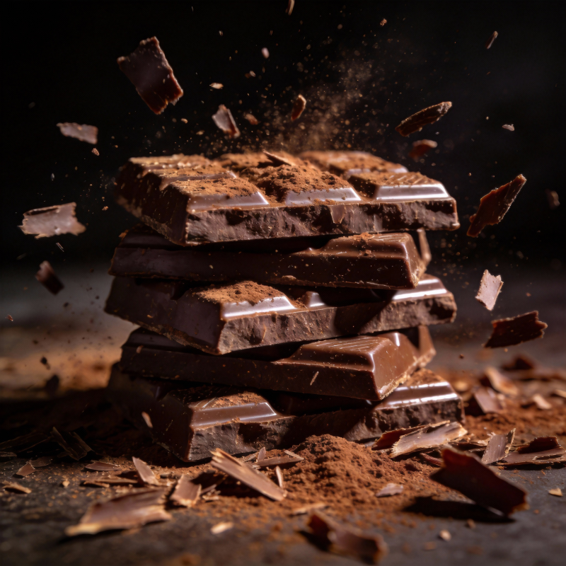 巧克力碎飞溅图片