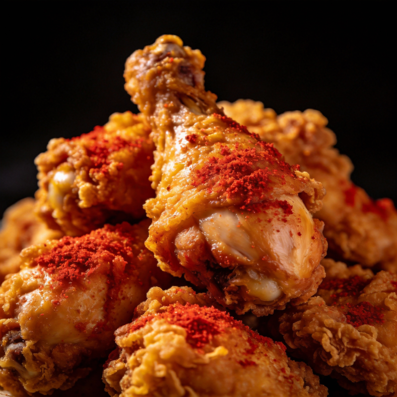香辣炸鸡腿图片