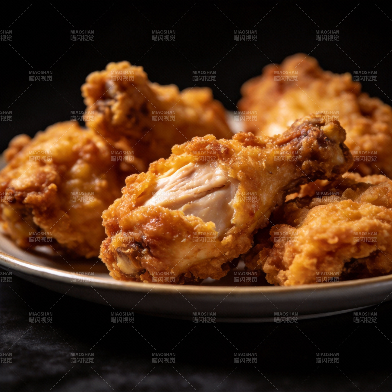 金黄酥脆炸鸡腿图片