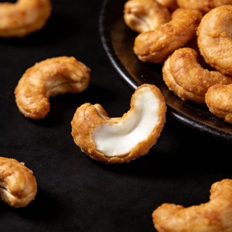 金黄腰果特写图片