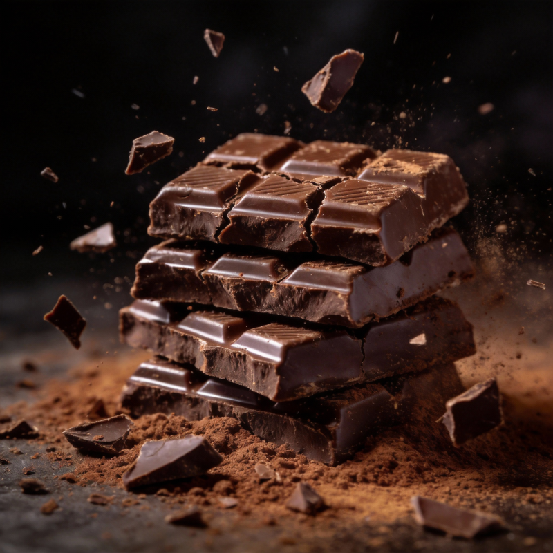 巧克力碎裂瞬间图片