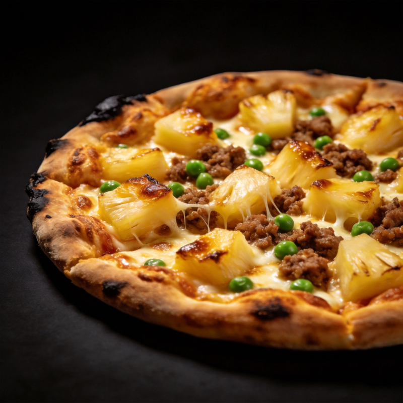 夏威夷风情披萨图片