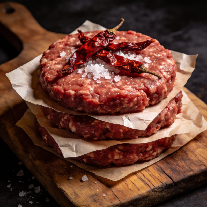 香辣牛肉饼图片