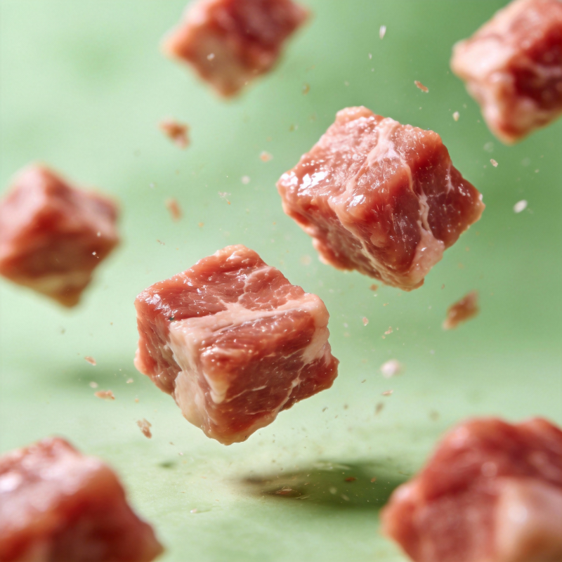 牛肉块飞舞图片