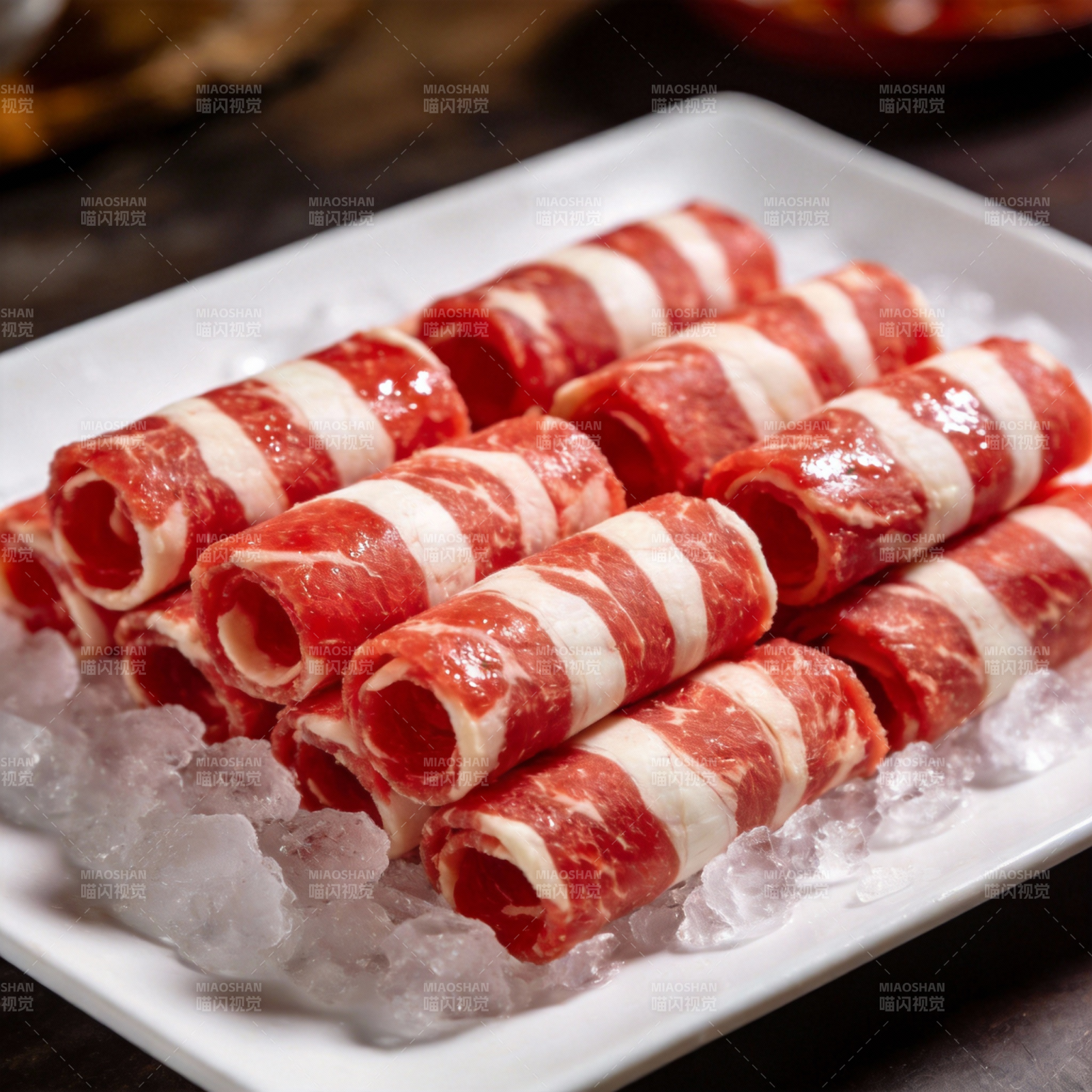 冰镇肥牛卷图片