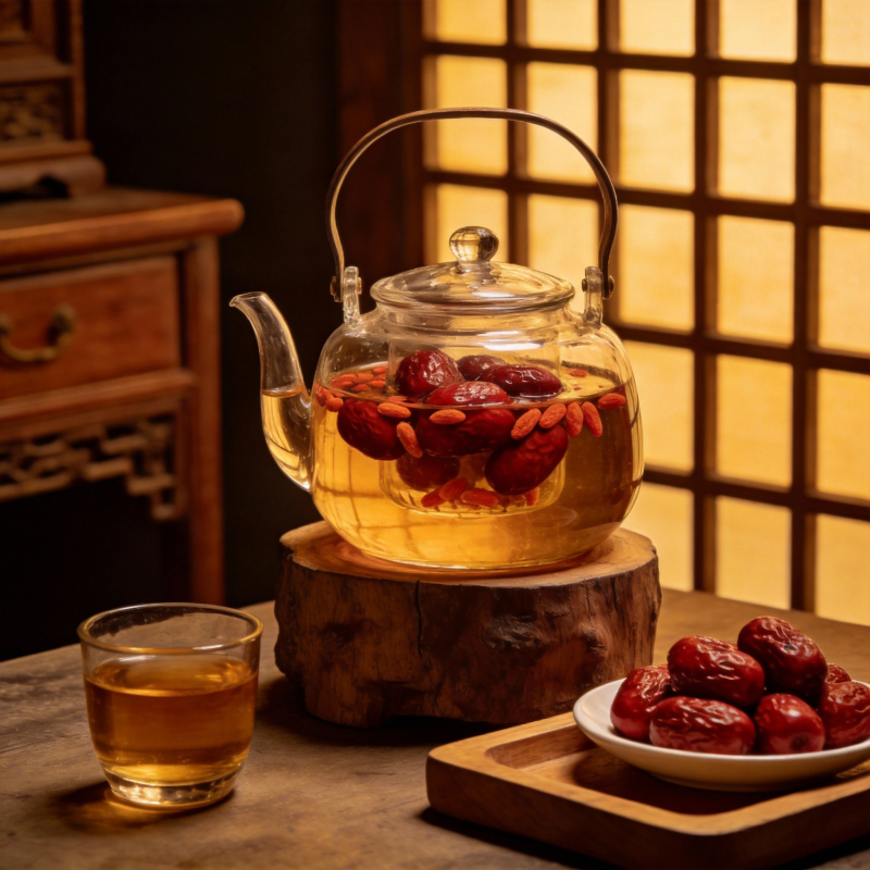 红枣茶香四溢图片