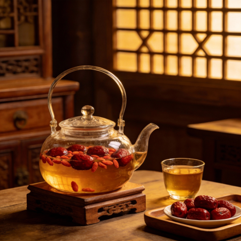 红枣茶香四溢图片