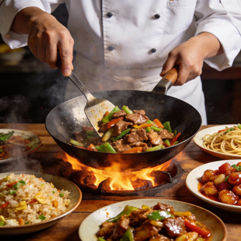 铁板炒菜 香气四溢图片