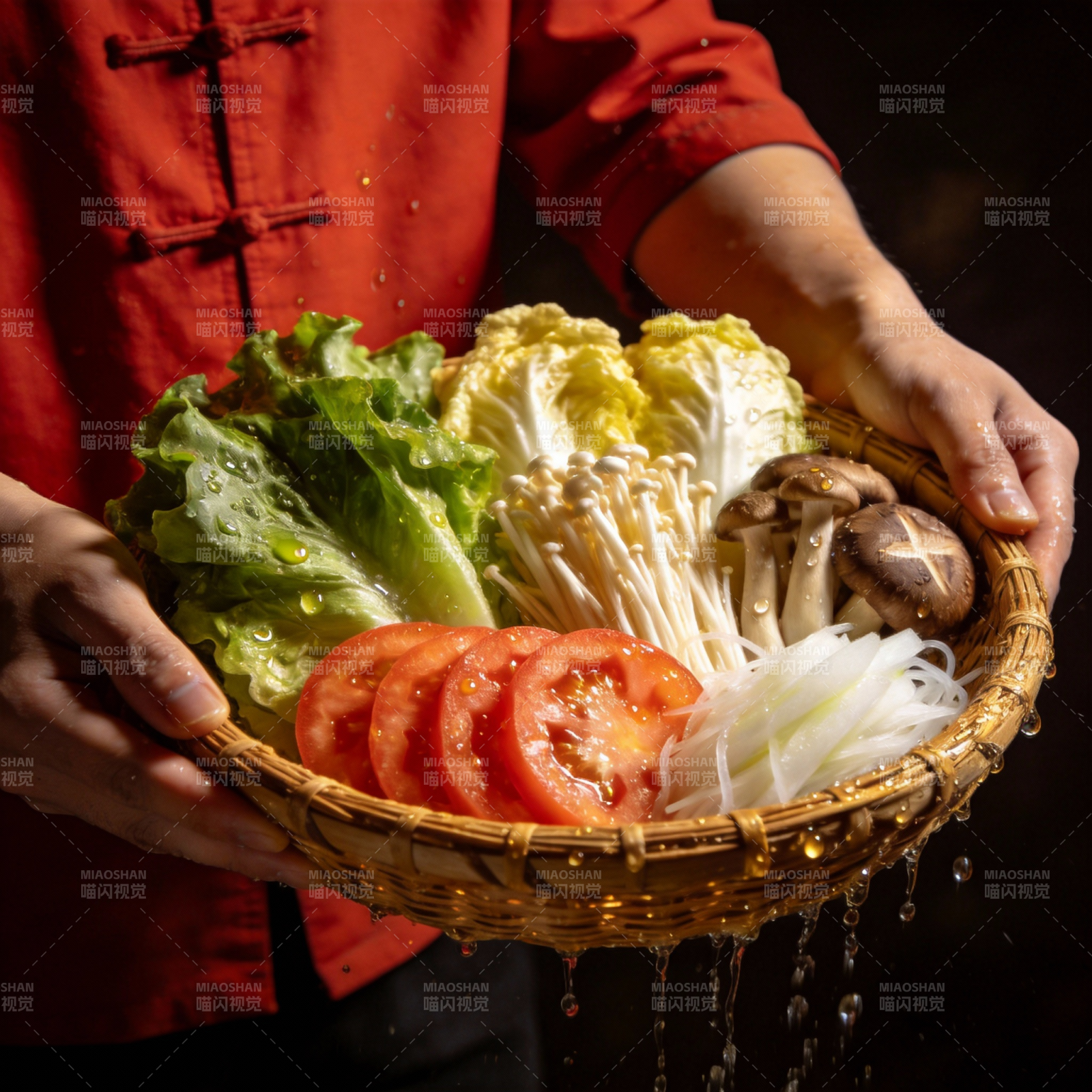 新鲜蔬菜拼盘图片