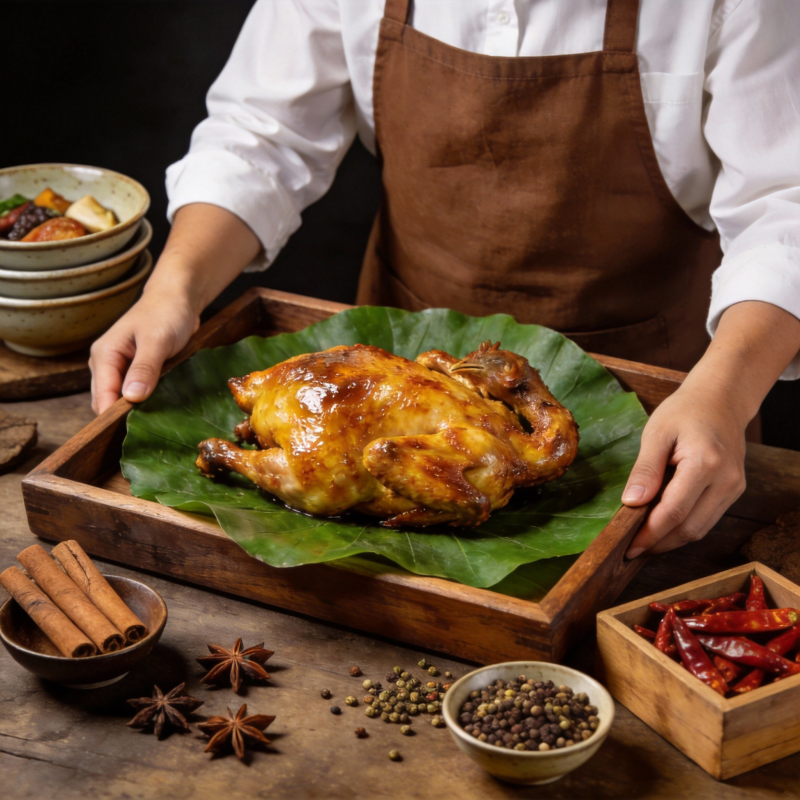 香烤全鸡 美味呈现图片
