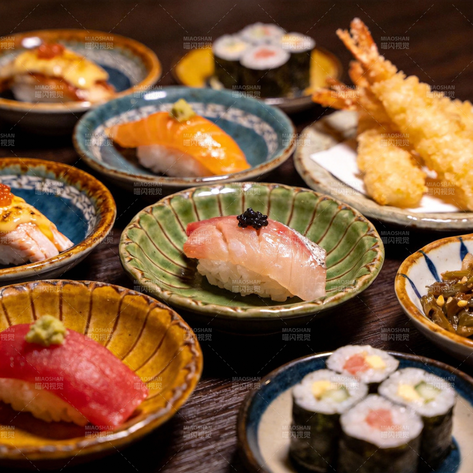 精致寿司拼盘图片
