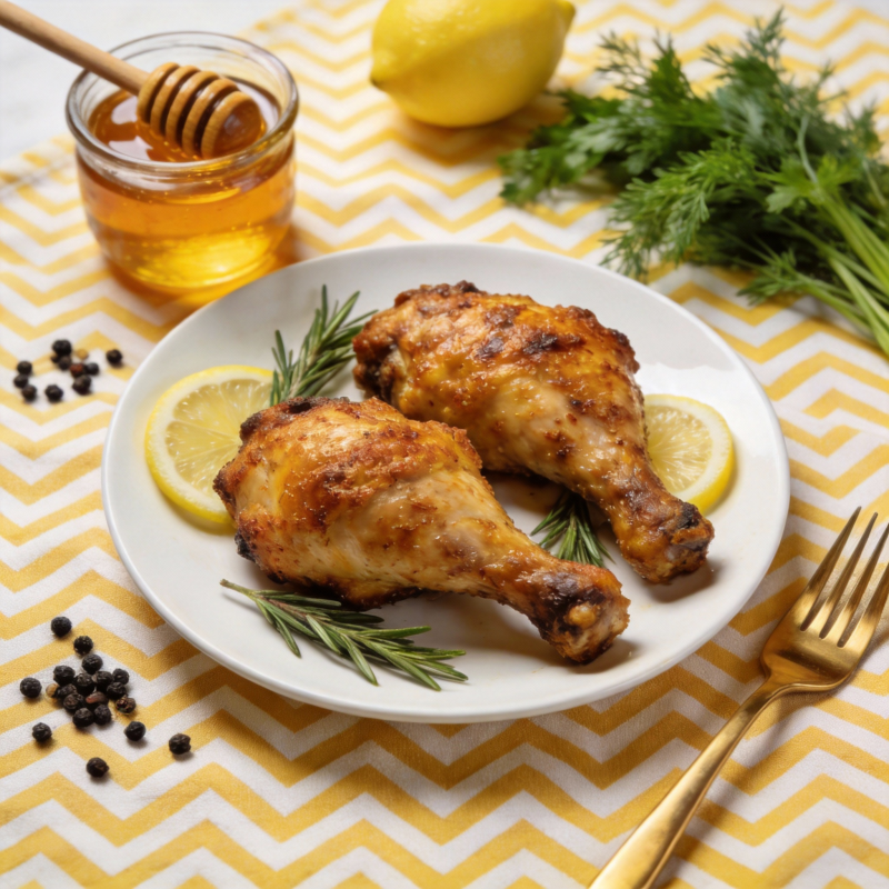 蜂蜜柠檬烤鸡腿图片
