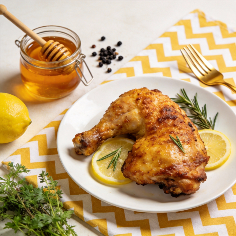 蜜汁烤鸡腿图片