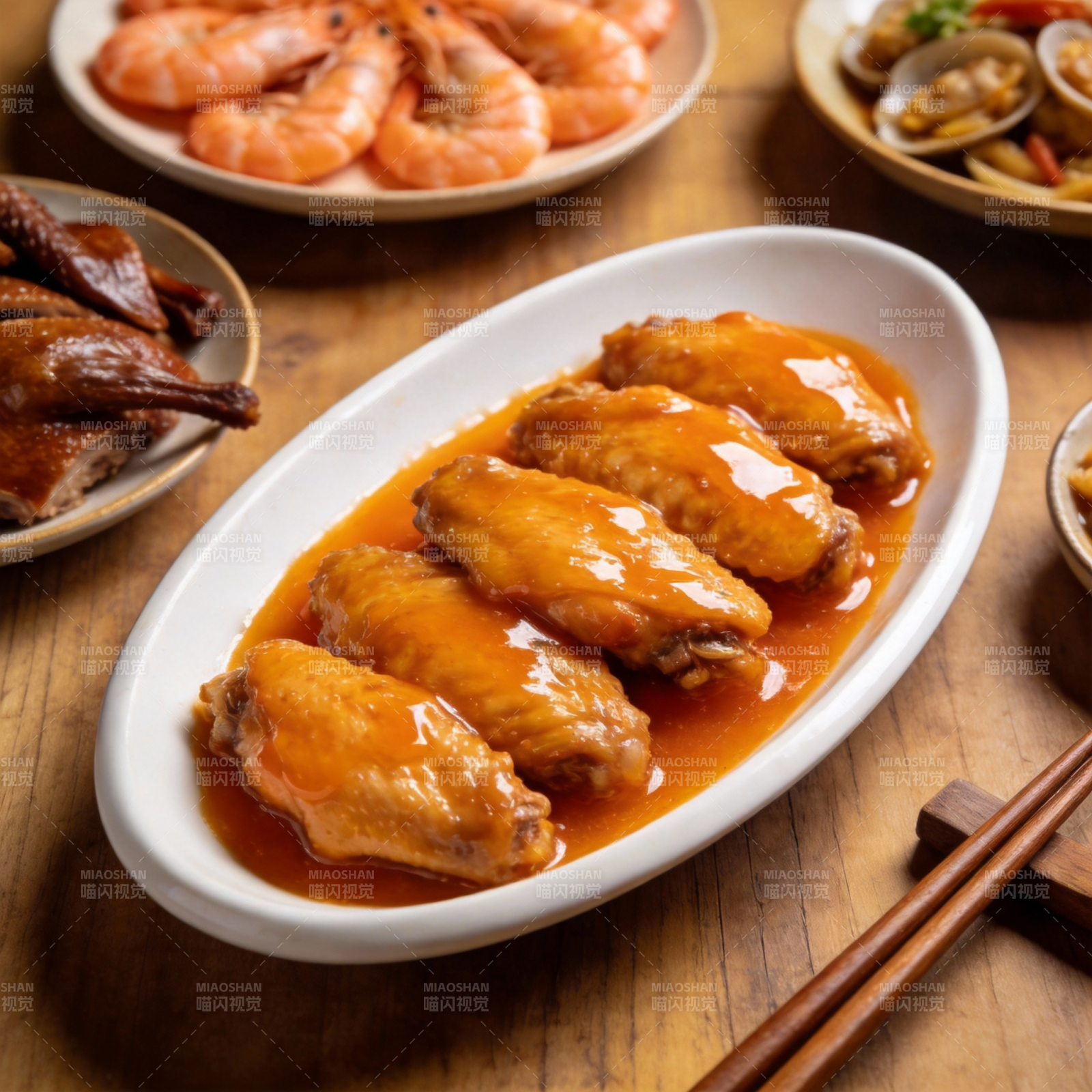 蜜汁鸡翅 美味诱人图片