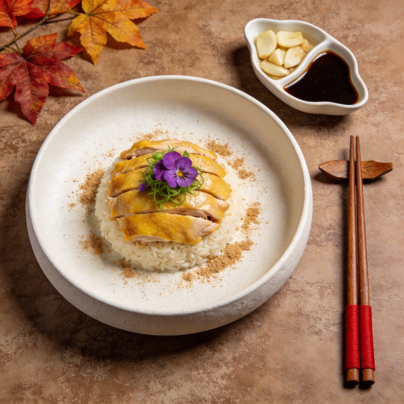 秋日鸡肉饭图片