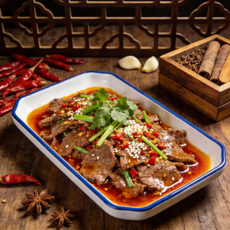 麻辣牛肉片图片