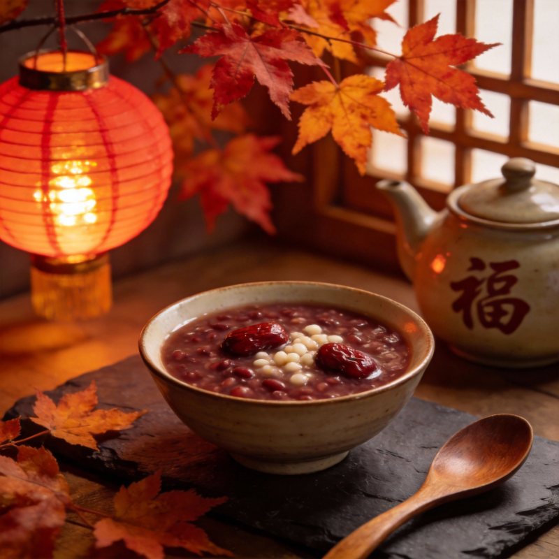 秋日暖粥 福满人间图片