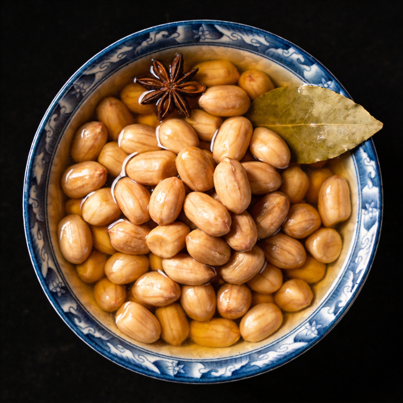 香料煮花生图片