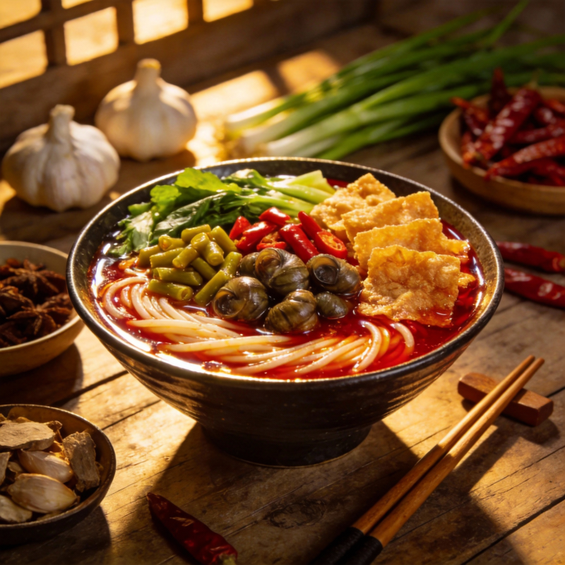 麻辣鲜香螺蛳粉图片