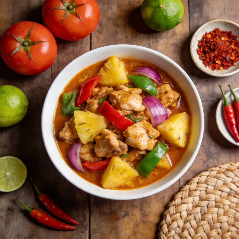 泰式菠萝鸡块图片