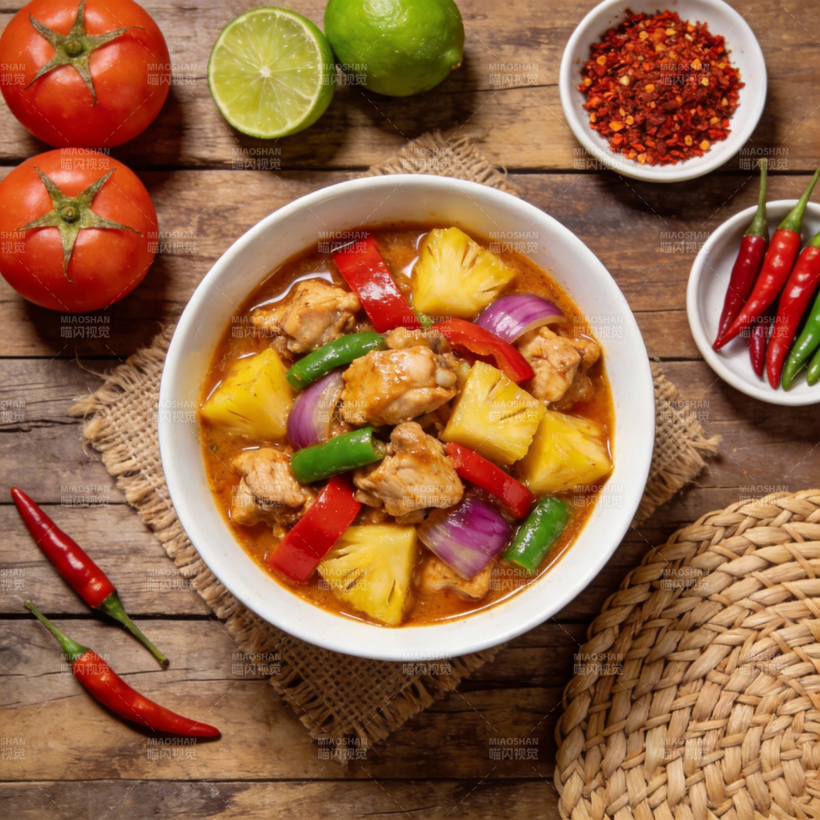 泰式菠萝鸡块图片