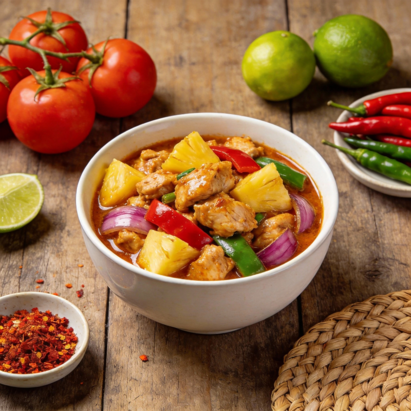 泰式菠萝鸡块图片