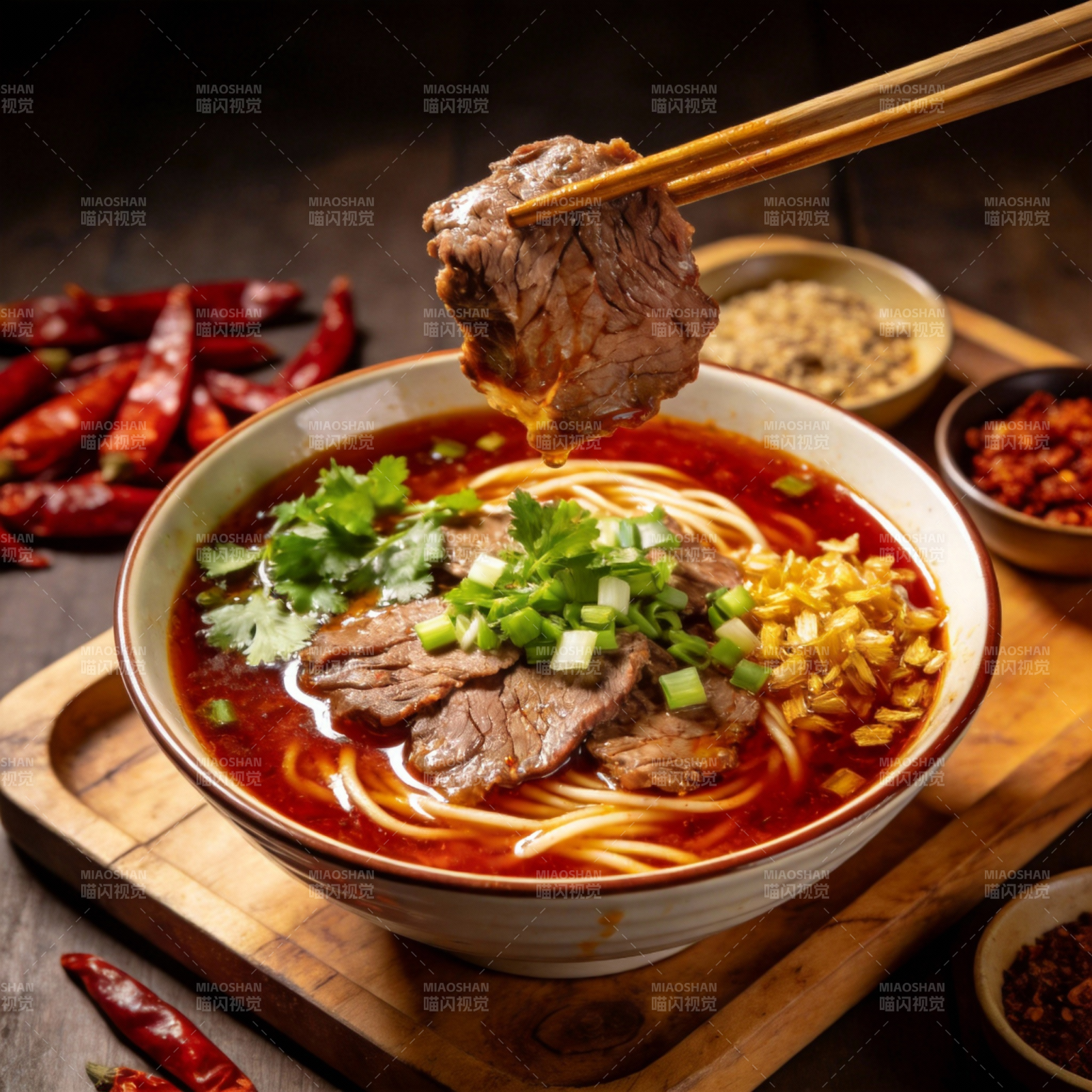 红油牛肉面图片