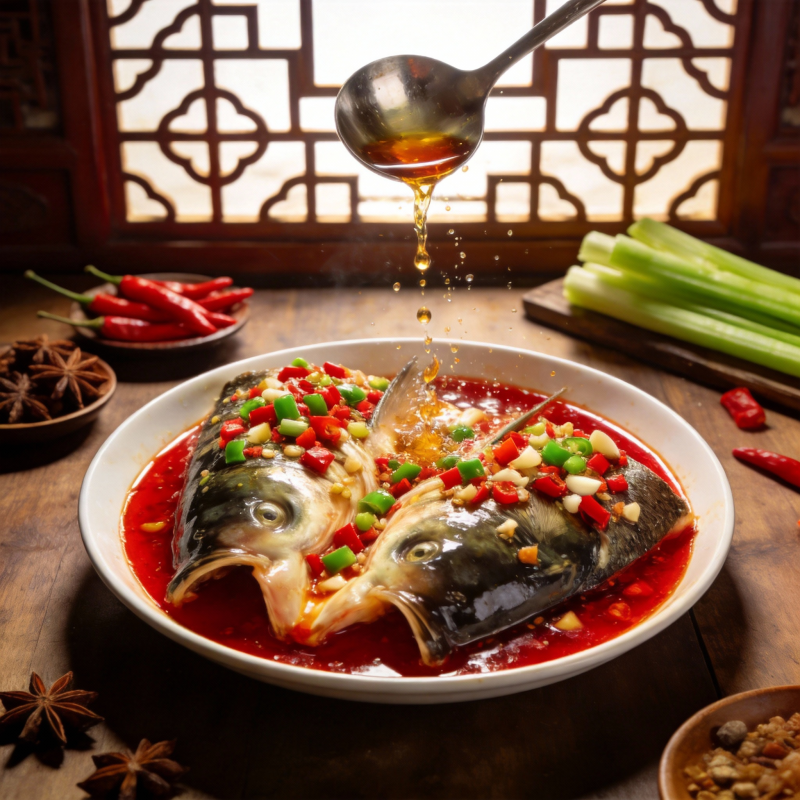 麻辣鱼头盛宴图片