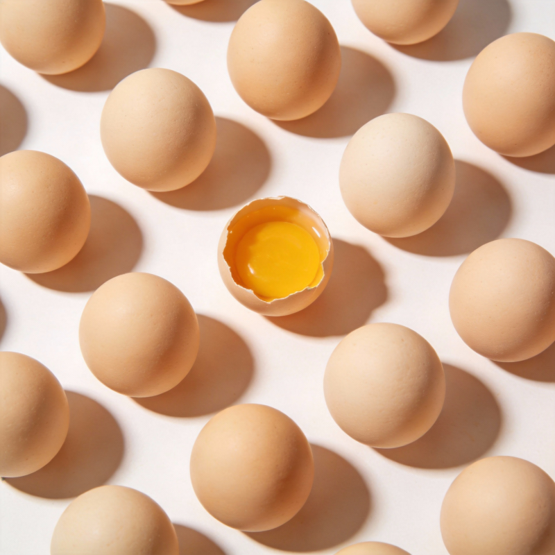 蛋中一黄 众蛋环绕图片