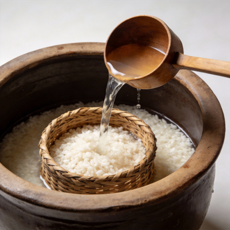 米酒酿造过程图片