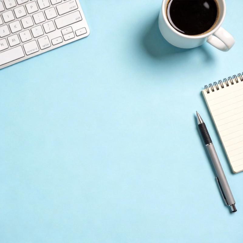 办公桌面一角图片