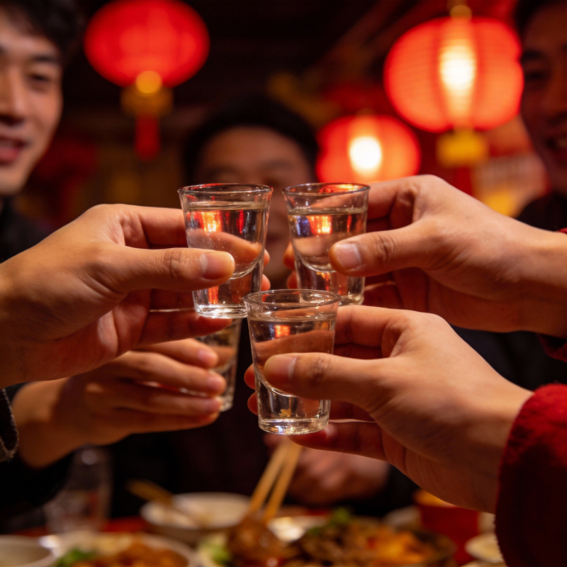 举杯共庆团圆夜图片