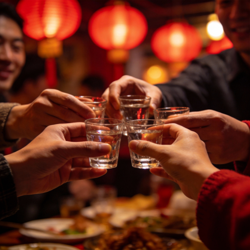 举杯共庆佳节图片