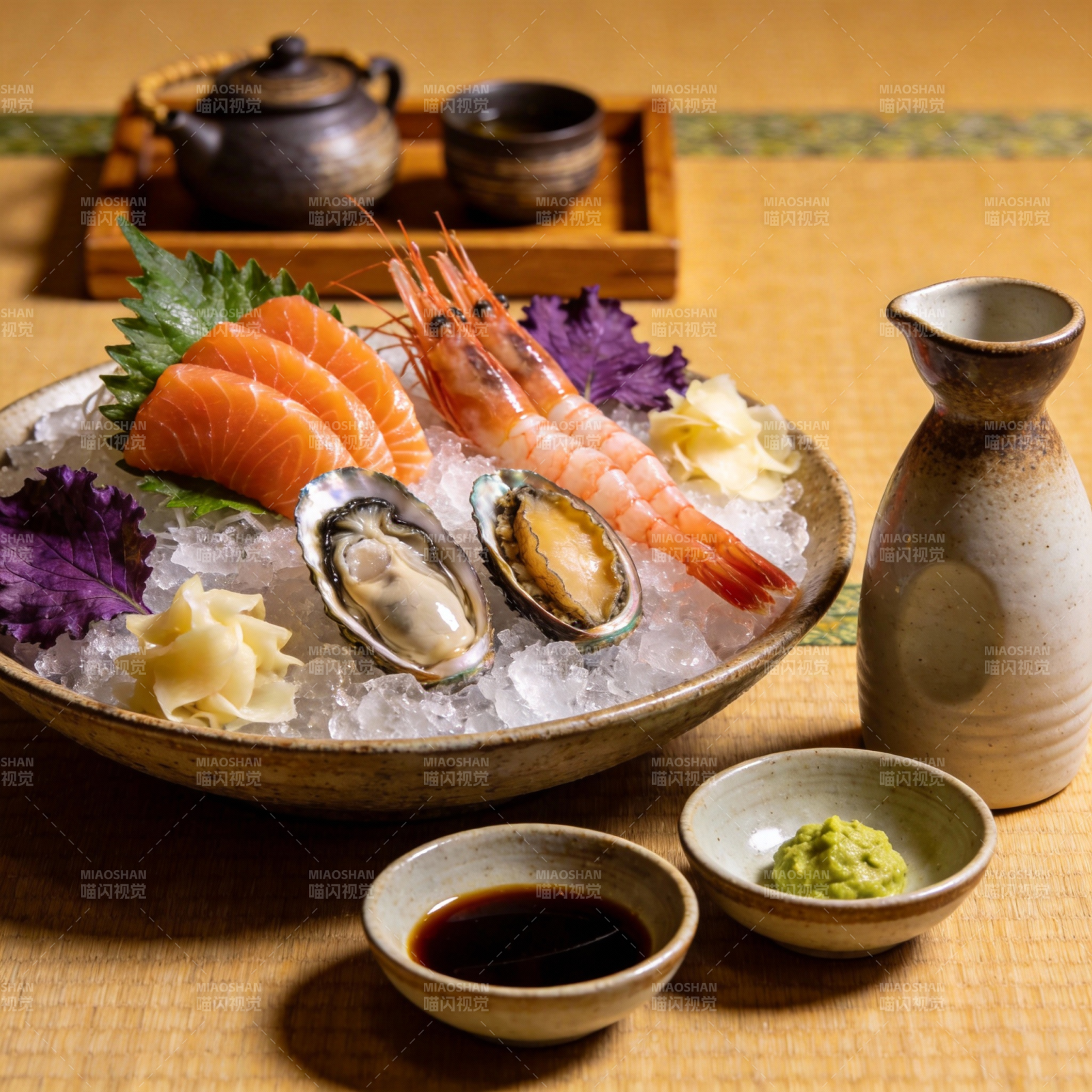 精致刺身拼盘图片