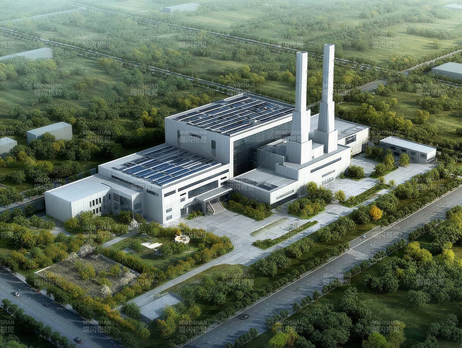 现代化工业厂区图片