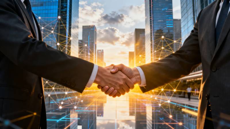 商务握手合作图片