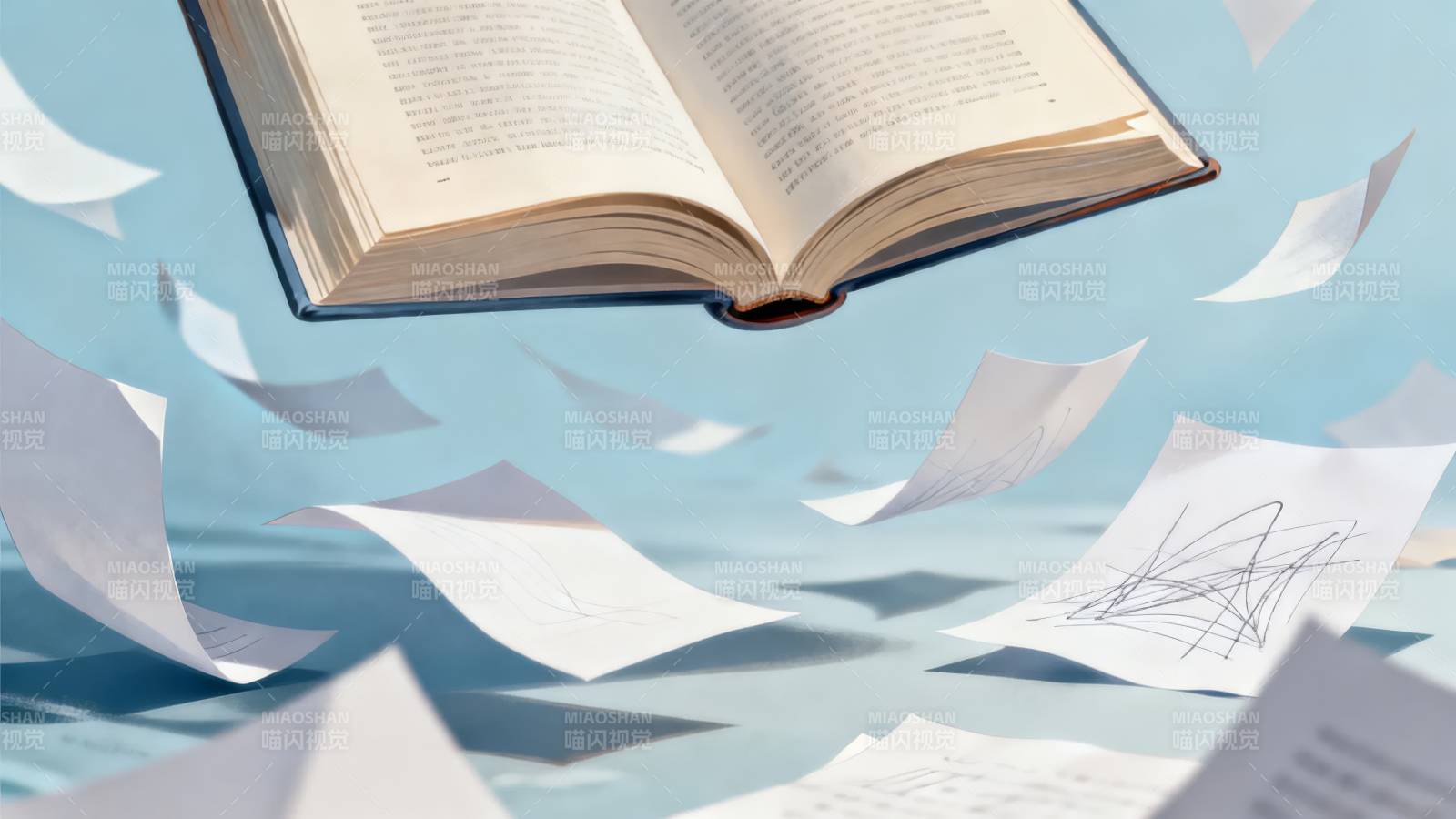 书页纷飞的瞬间图片