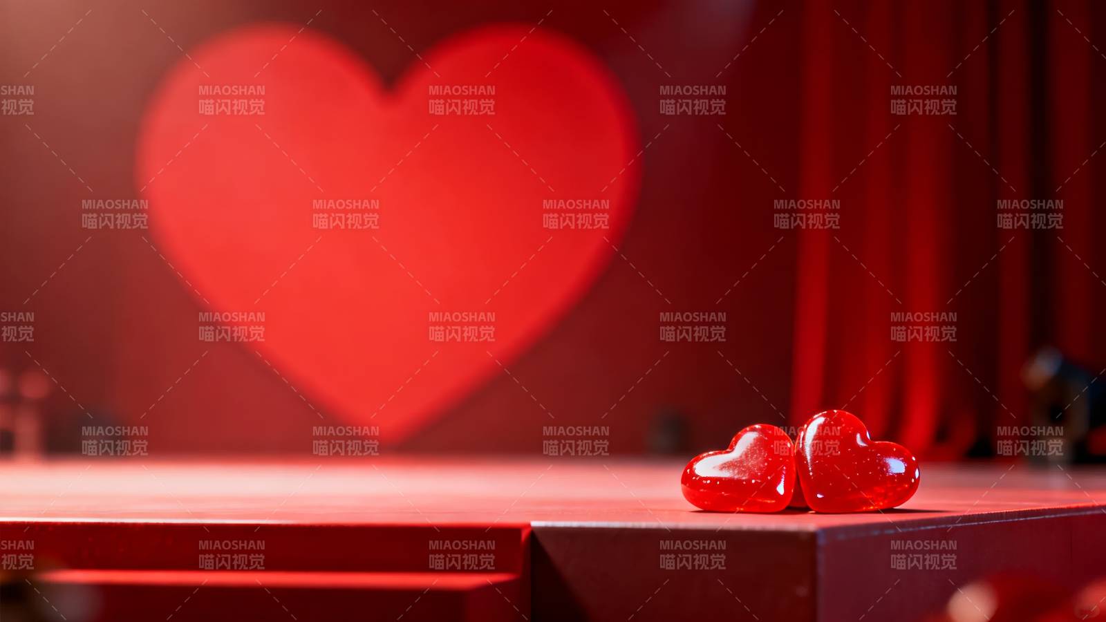 红心映舞台图片